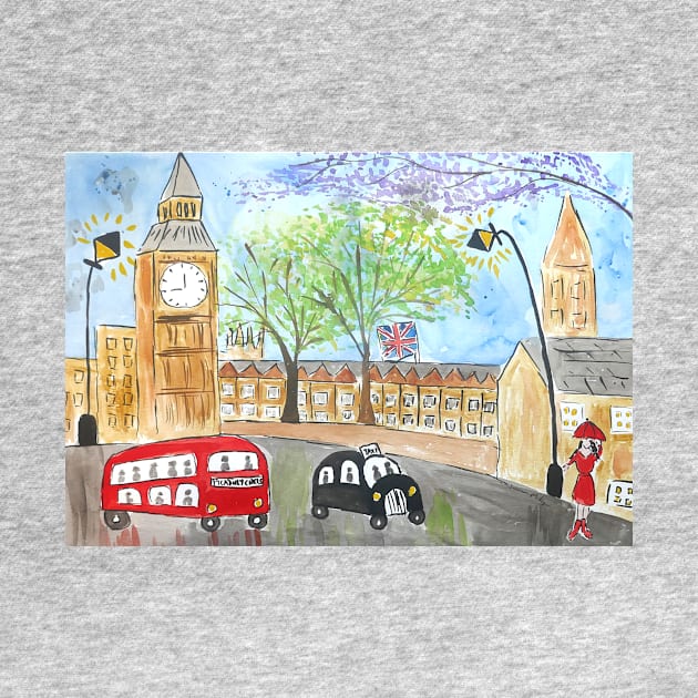 Big Ben, Naive London Image by Casimirasquirkyart